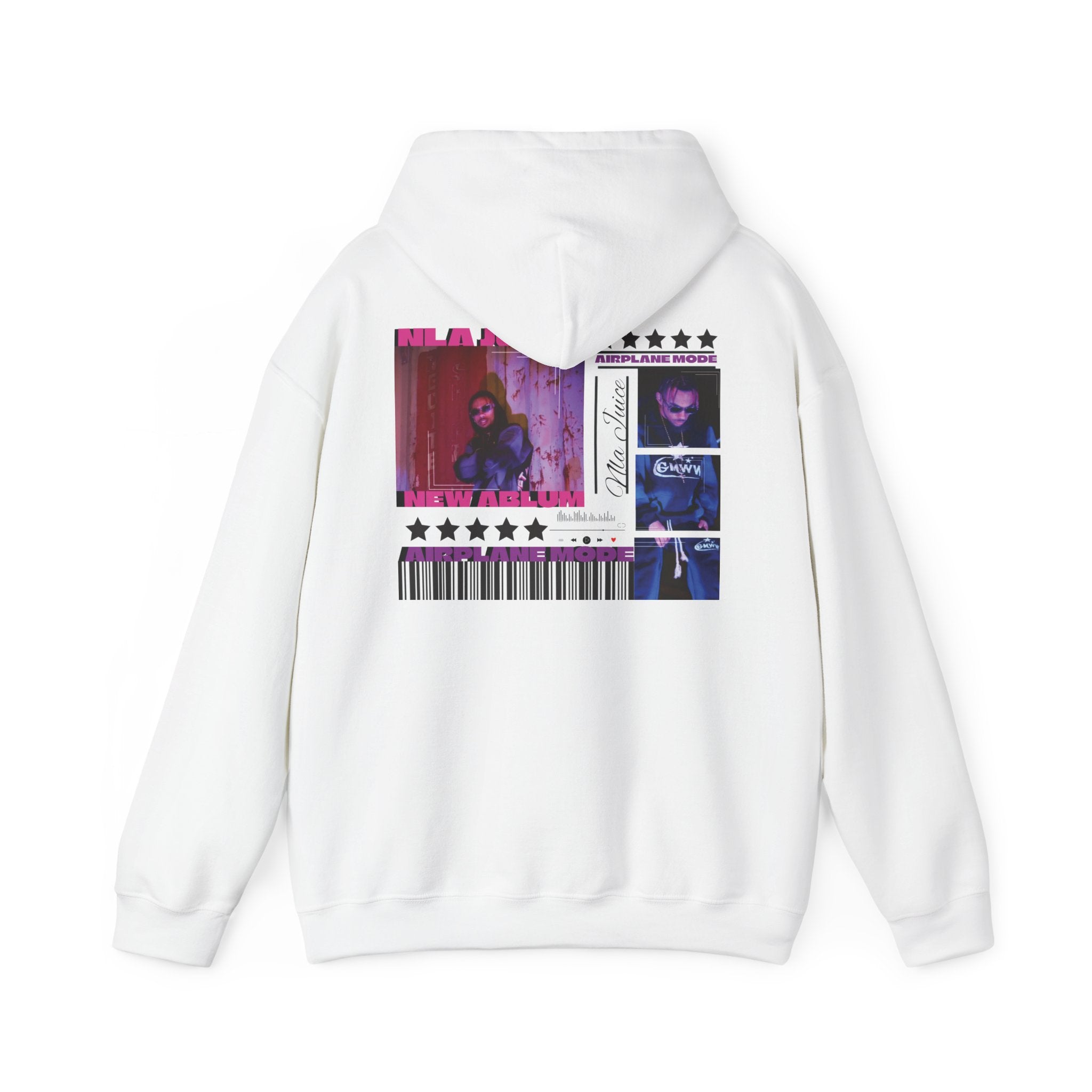 NLA Juice Album Collage Hoodie | Graphic Back Print