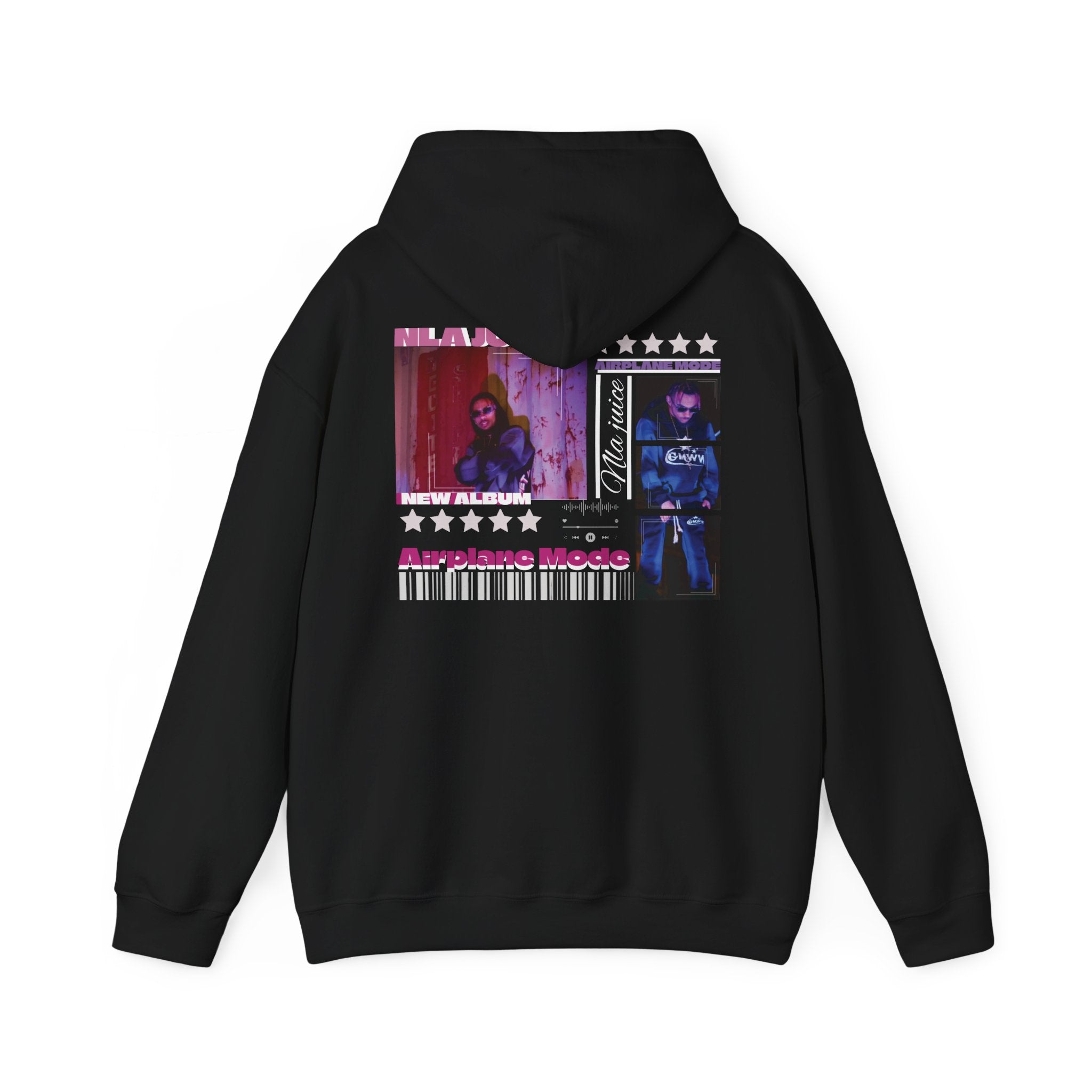 NLA Juice Album Collage Hoodie | Graphic Back Print